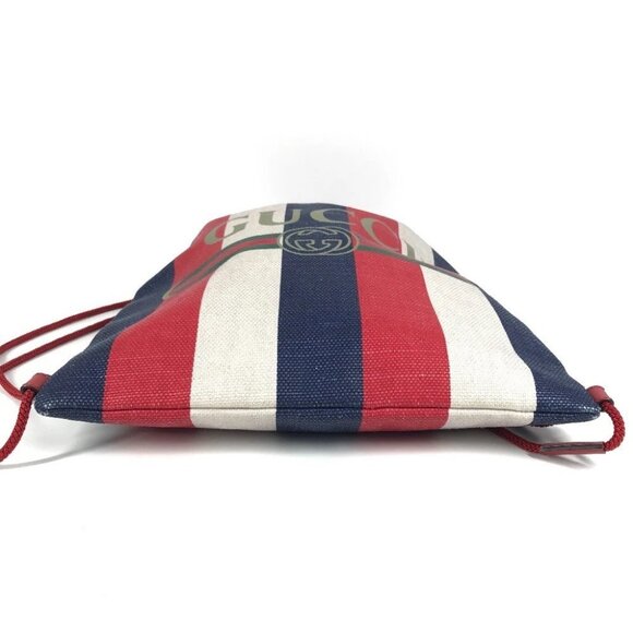 GUCCI 473872 Tricolor Knapsack 2-Way Bag Hand Bag Tote Bag Backpack - Picture 9 of 15